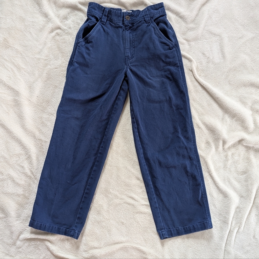 Mini Boden Blue Chino Cargo Straight Leg Pants